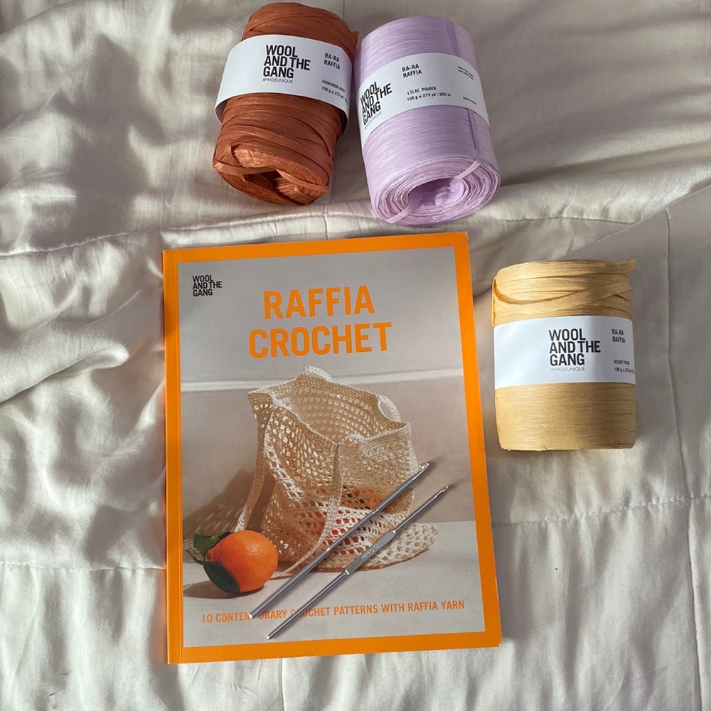 Wool and the gang Raffia crochet kit